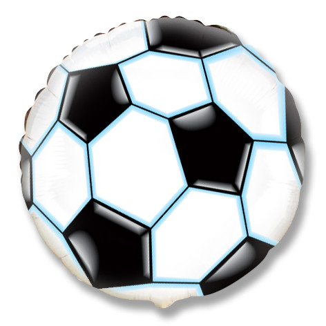 Шар Круг, Футбольный мяч Черный / Soccer Ball