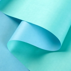 Крафт-бумага белёная двусторонняя Светло Голубой-Мята 50гр. / рулон