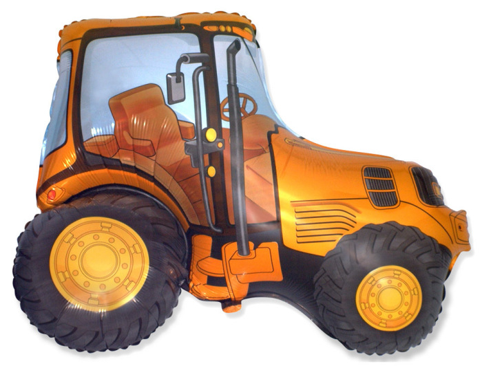 Шар Фигура, Трактор (оранжевый) / Tractor (в упаковке)
