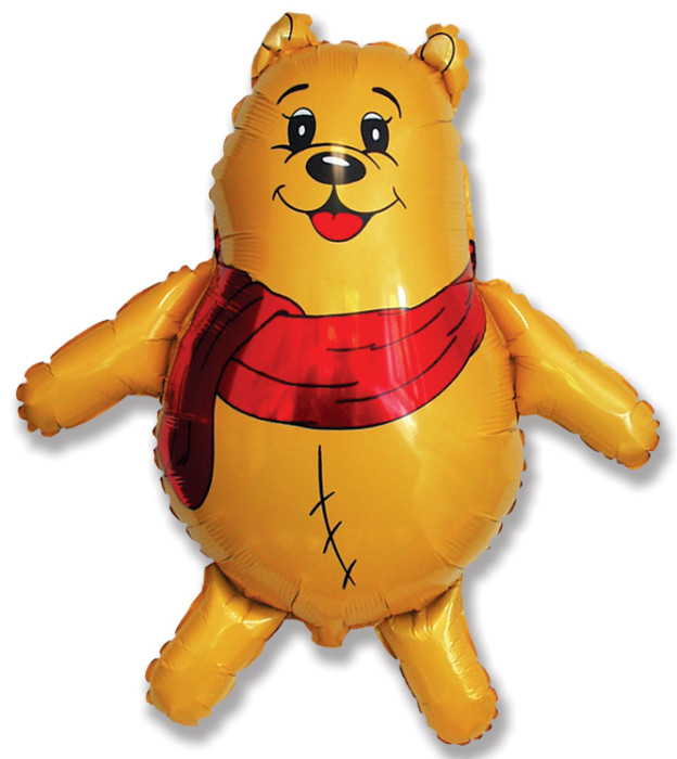 Шар Фигура, Медвежонок в шарфике / Scarf Bear (в упаковке)