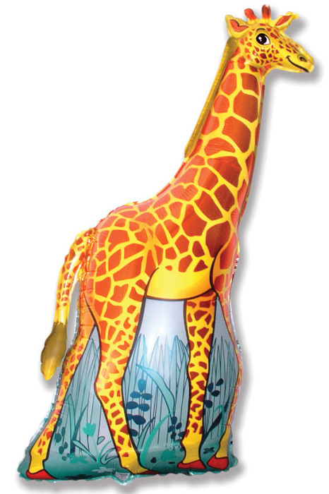 Шар Фигура, Жираф (оранжевый) / Girafe (в упаковке)