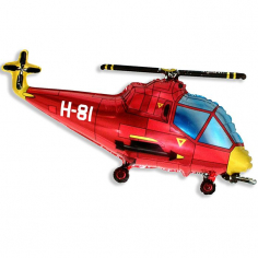 Шар Мини-фигура Вертолёт, Красный / Helicopter (в упаковке)