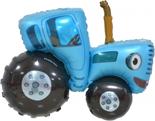 Шар Фигура Синий трактор, (в упаковке)