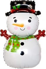 Шар Фигура, Снеговик в шляпе (в упаковке)